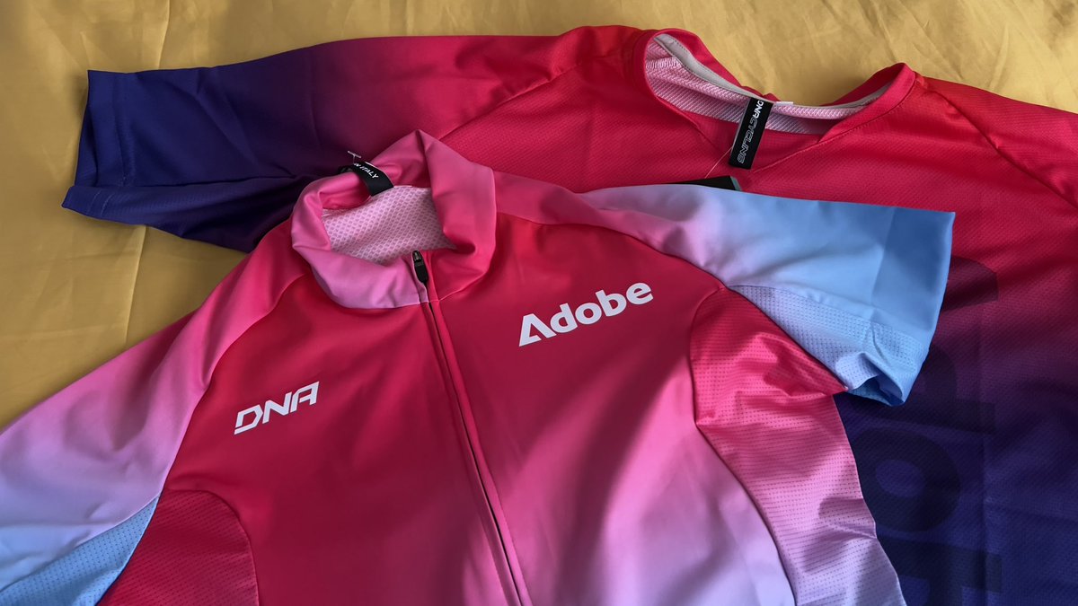 Updated cycling kit landed! #adobeLife