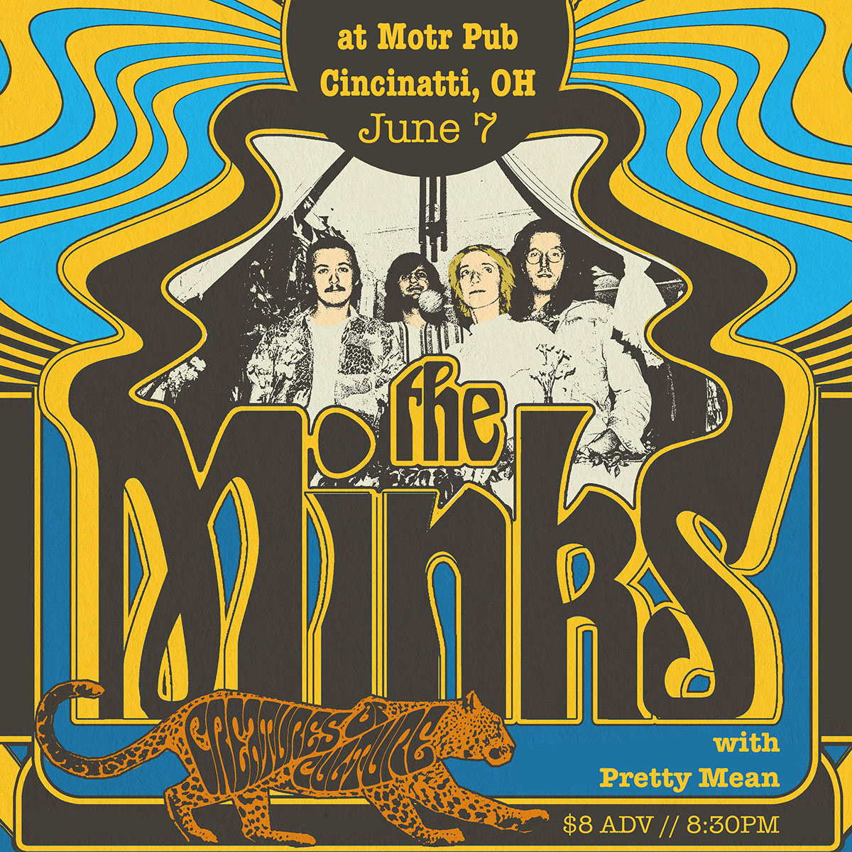 TONIGHT!
The Minks (Nashville) 
w/ Pretty Mean
8:30 doors (pay-to-stay), 9 show | 18+
TICKETS: motrpub.com/shows/minks-na…

@theminksss
#psychedelic #garagerock #nashvillemusic #cincymusic #cincypunk #overtherhine #cincynightlife #cincyshows #cincyconcerts