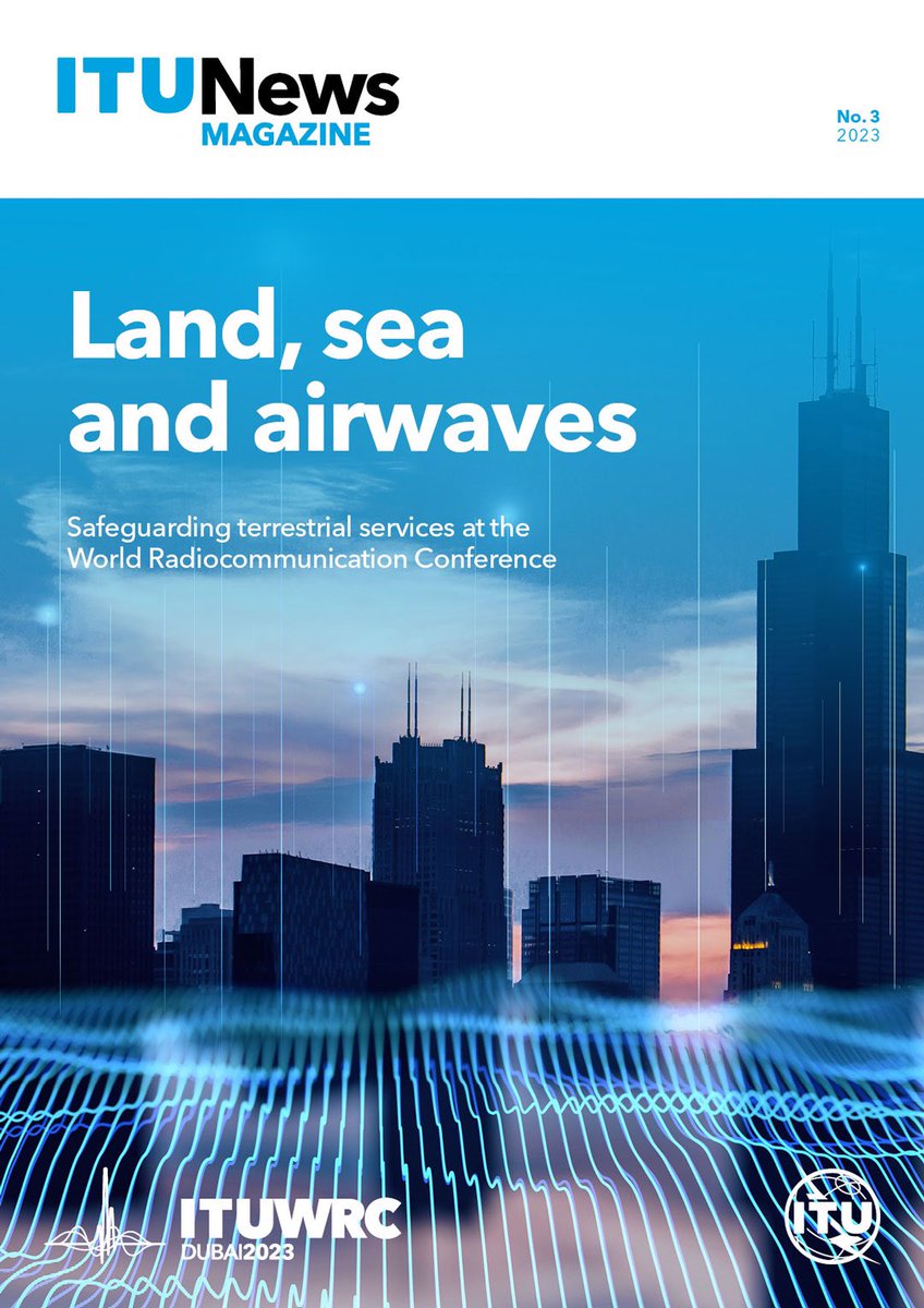 Land, sea and airwaves mailchi.mp/itunews.itu.in… 
Latest @ITU News magazine out now with perspectives on key issues for terrestrial radiocommunication services ahead of #ITUWRC!