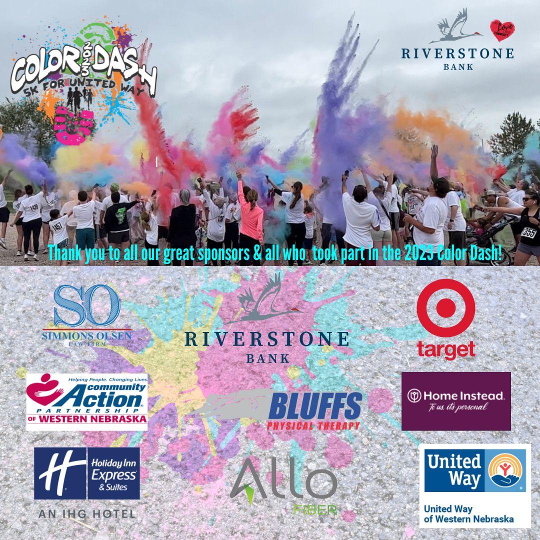 uwwestne's tweet photo. Thank you for all the 2023 United Way Color Dash sponsors &amp; participants! We had a great dash and a fun event. 

#unitedweliveunitedwegive #uwwn https://t.co/GPBJ8cO0LG