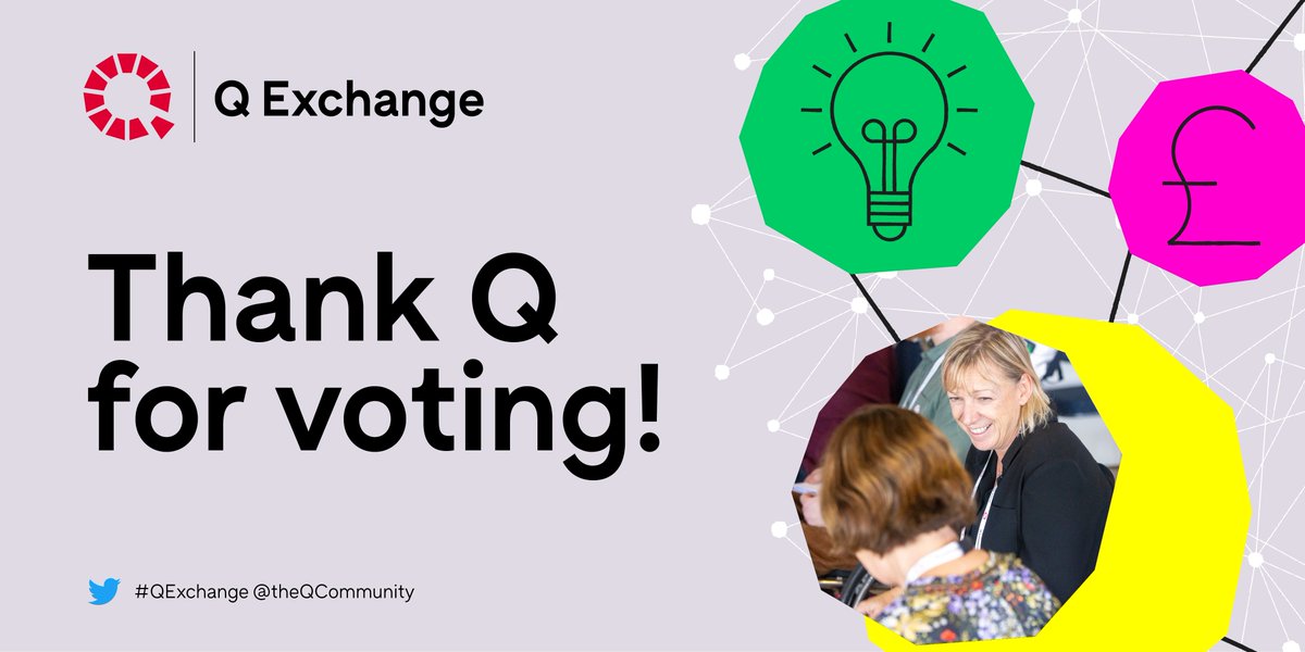 👏 Thanks to everyone in the #QCommunity who voted in this year's #QExchange!

Votes are now being counted and the funded projects will be announced on Tuesday 20 June 📅📌