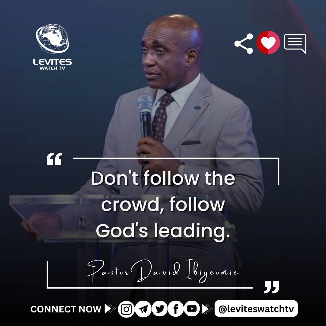 leviteswatchtv's tweet photo. “Don't follow the crowd, follow God's leading.” - Pastor David Ibiyeomie

#davidibiyeomie #leviteswatchtv https://t.co/UvO8OLTMUH
