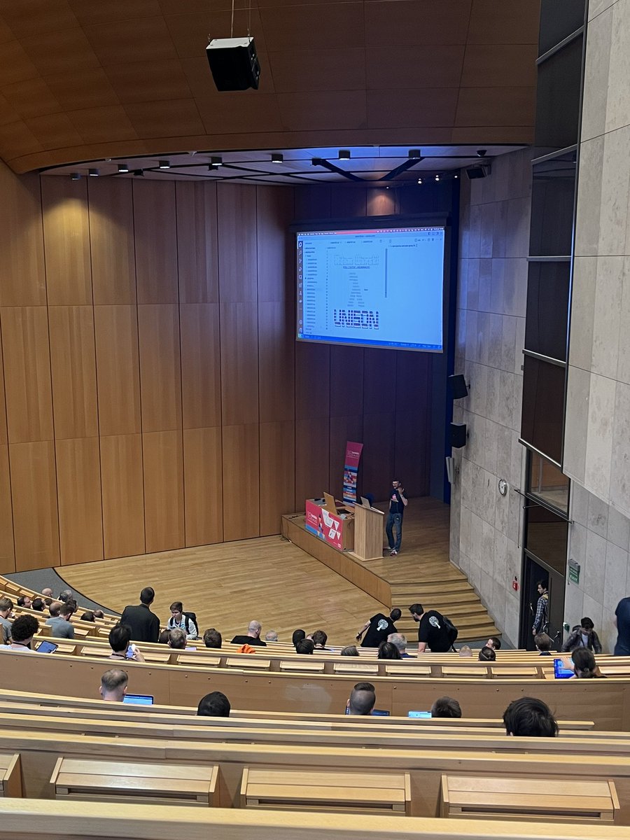 Great talk from <a href="/adamwarski/">Adam Warski</a>, all about the Unison programming language 👏 <a href="/softwaremill/">SoftwareMill</a> #LambdaDays