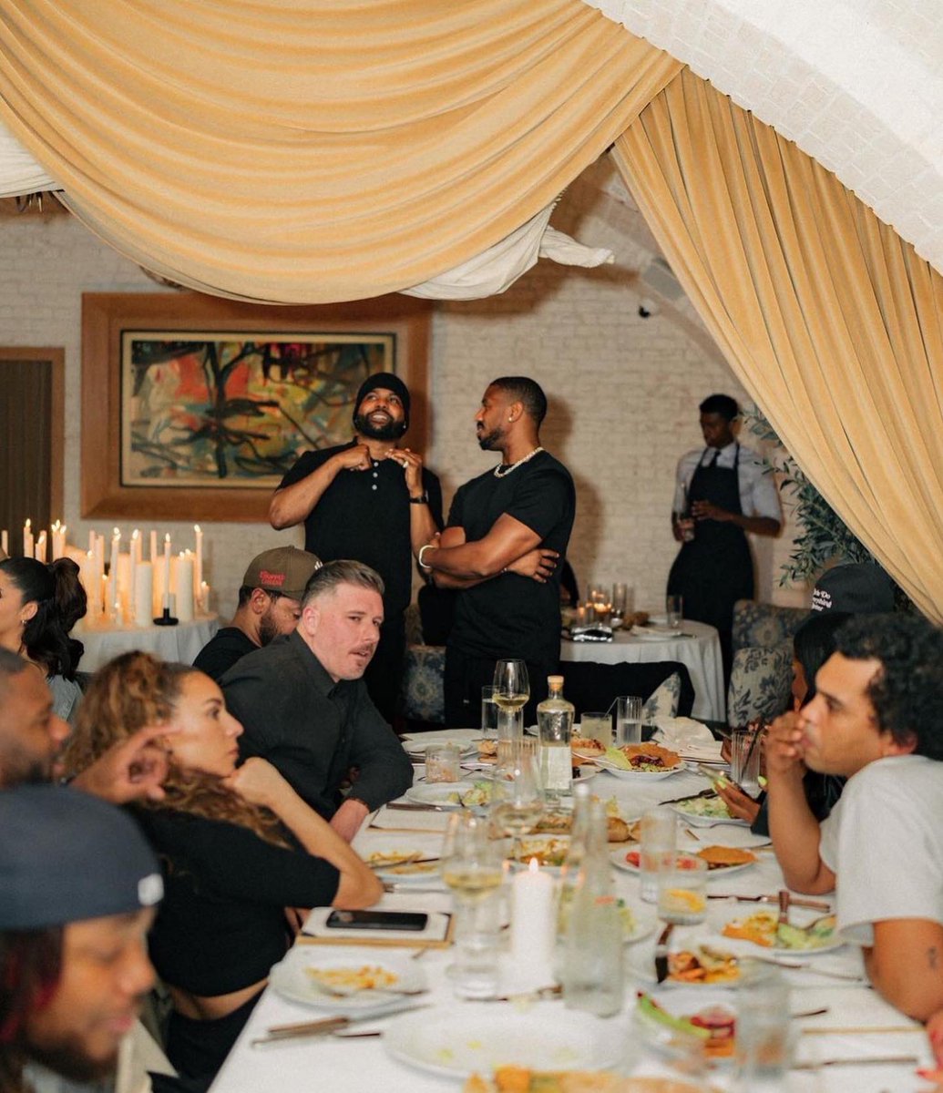 Steelo Brim celebrating his birthday with Michael B Jordan