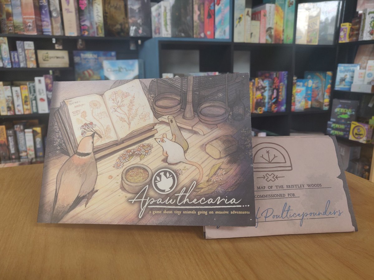 We've just had a restock of some of our favourite RPGs, including the lovely solo adventure Apawthecaria by @StoutStoatPress !  Have you given solo RPGs a go yet? 
 #ancientrobotgames #boardgameshop #boardgamestore #ttrpgs #ttrpg #solorpg #apawthecaria #ttrpgcommunity #edinburgh