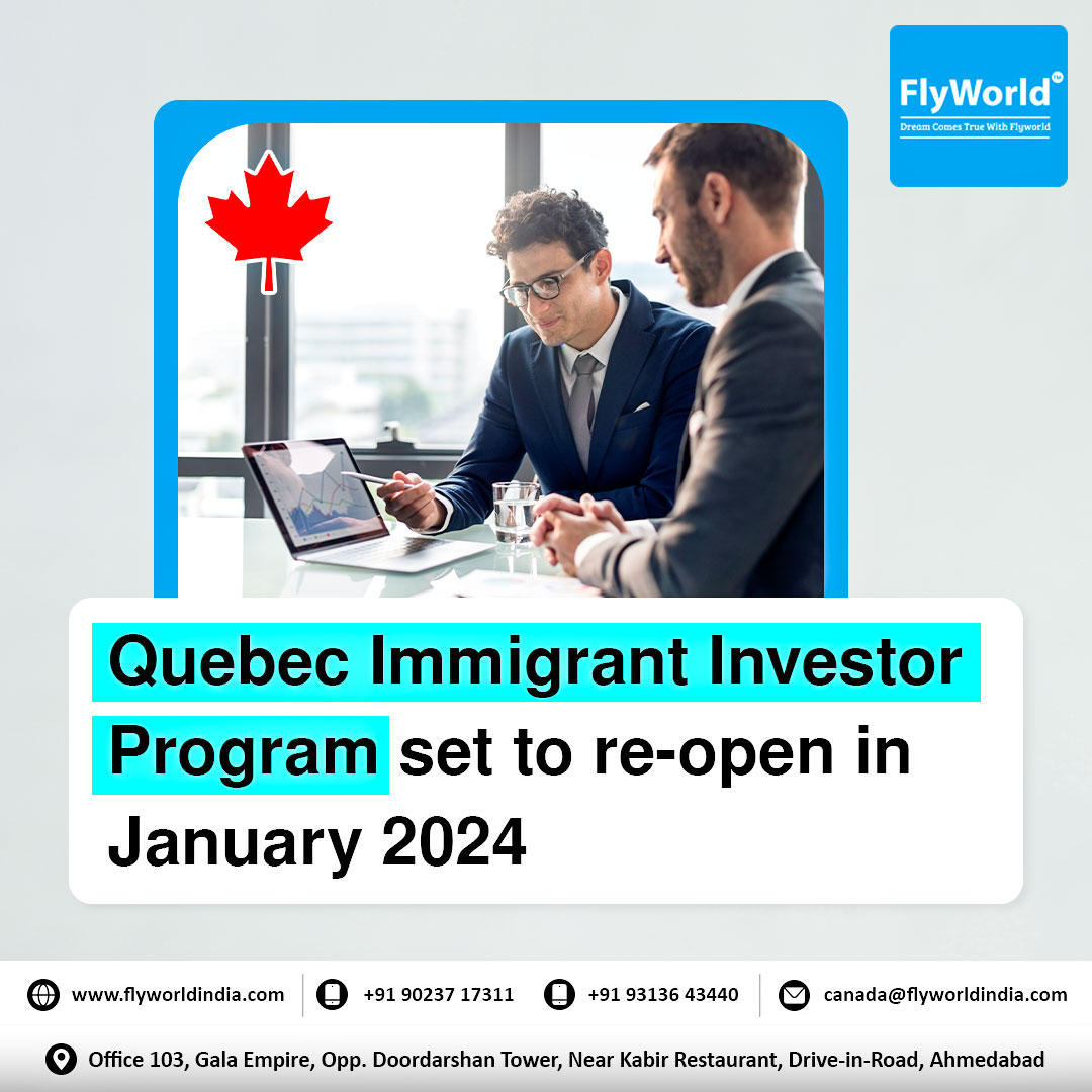 Mark Your Calendars: Quebec Immigrant Investor Program Reopening in January 2024!

#QuebecImmigrantInvestorProgram #Reopening2024 #OpportunityKnocks #CanadianImmigration #InvestmentVisa #NewBeginnings #QuebecOpportunities #WealthMigration #GlobalInvestors #ImmigrationProgram