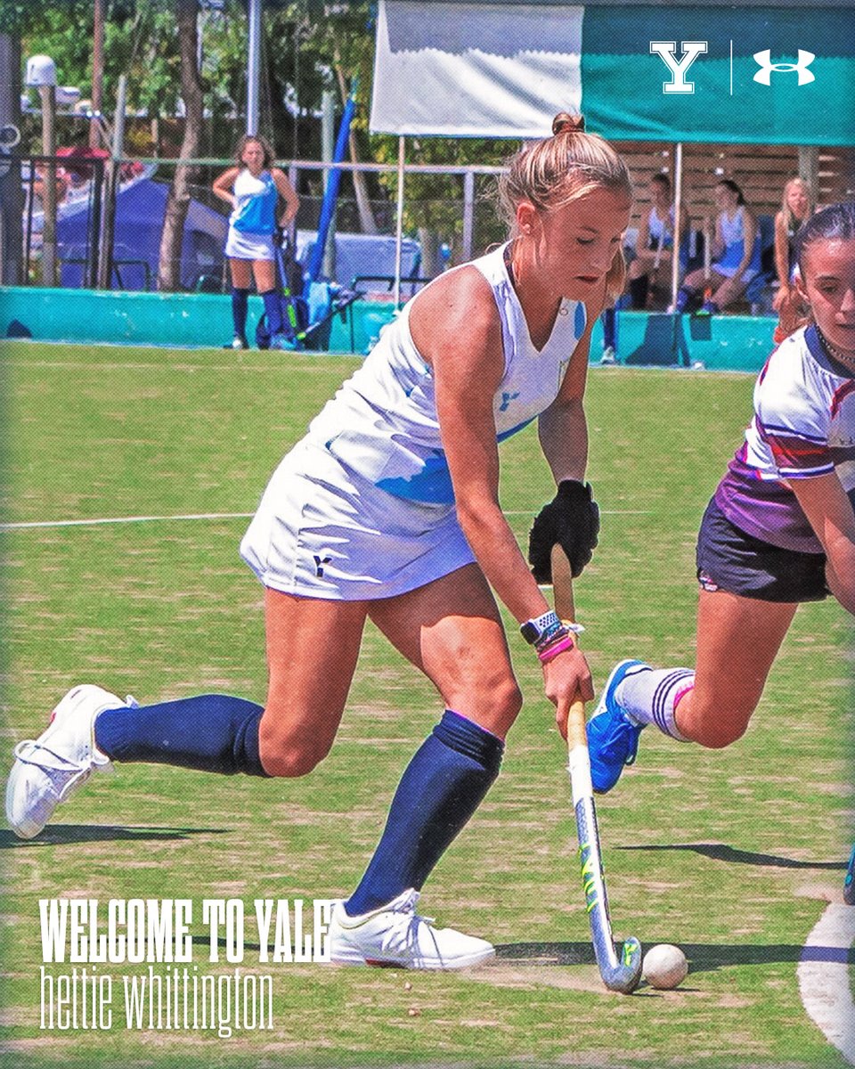 YaleFieldHockey's tweet photo. Today, please join us in welcoming 𝗛𝗲𝘁𝘁𝗶𝗲 𝗪𝗵𝗶𝘁𝘁𝗶𝗻𝗴𝘁𝗼𝗻 to the Yale Field Hockey family!

🔹 #4
🔹Back/Midfielder
🔹Oxshott, Surrey, England
🔹Surbiton High

#ThisIsYale | #YFH2027 https://t.co/0b9BHFAzi2