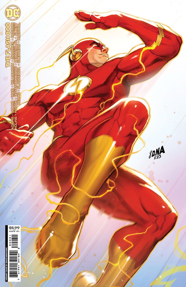 Snag this comic, NEW TODAY, before it's gone in a flash!
❤️What do you think of our #DCTuesday #VariantCover pick from @DavidNakayama 
👉ow.ly/gRI450OA4lY
📚#Flash Vol 5 #800

#DCcomics #Tuesday #DCcomics #Tuesday #TopVariantTuesday #TopVariantTues