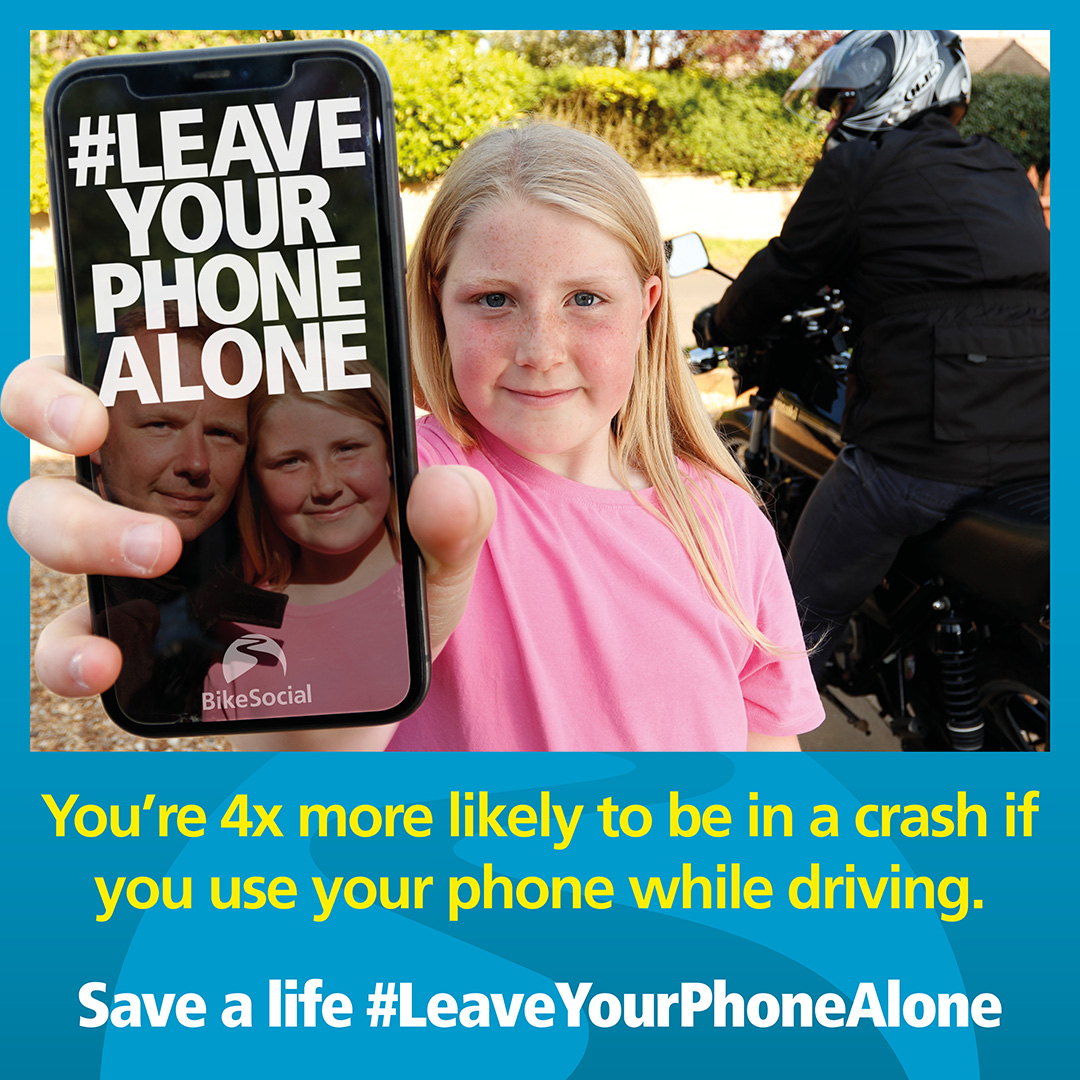 Your chances of hurting somebody increase significantly when you use your phone while driving. Save a life and #LeaveYourPhoneAlone