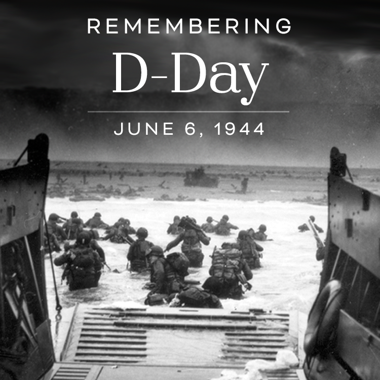 FisherHouseFdtn's tweet photo. On June 6, 1944, 79 years ago, more than 160,000 Allied troops landed along a 50-mile stretch of heavily-fortified French coastline to fight Nazi Germany on the beaches of Normandy, France.

Today we remember D-Day.

#DDAY https://t.co/D4l2i23TCw