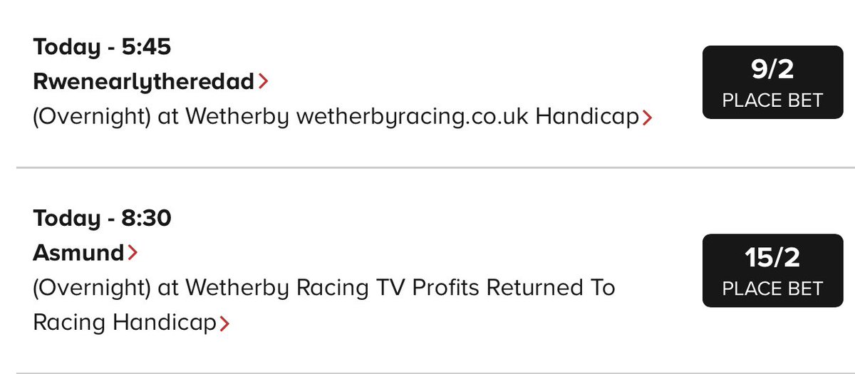 2️⃣ runners this evening @WetherbyRaces. ⏰5:45 #RWeNearlyThereDad for Owner Mr J N Blackburn. ⏰8:30 #Asmund for Owner Mrs S Bryan. Both ridden by Harrison Shaw. @shaw_harrison @bryanhorses1234 @RacingSantry @freddytylicki @YorkshireRacing