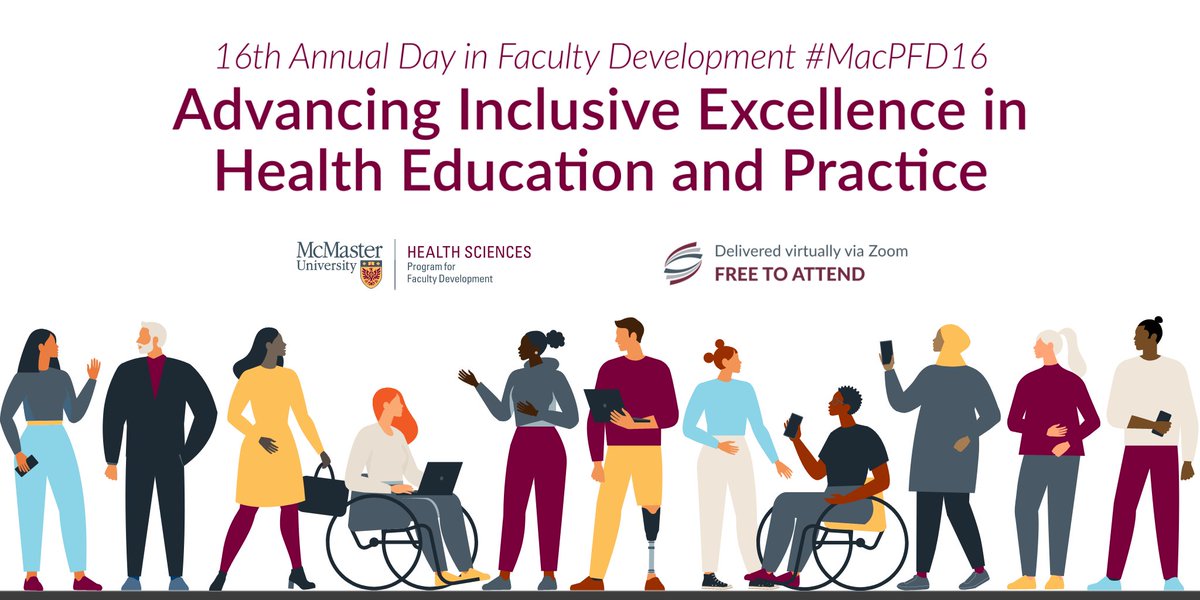 Today is the day! We are looking forward to seeing you virtually this afternoon for the 16th Annual Day in Faculty Development #MacPFD16! Over 200 interprofessional faculty and health professionals have registered. Together we can advance inclusive excellence in #HPE.