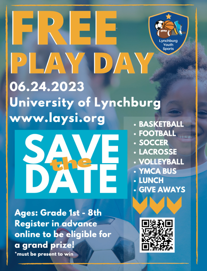 Registration is open for this year's Play Day at the University of Lynchburg! Head on over to the link below to get registered!

laysi.org/events/summer-…

#SupportingKids #CreatingCommunity #PlayDay2023 #LynchburgVA