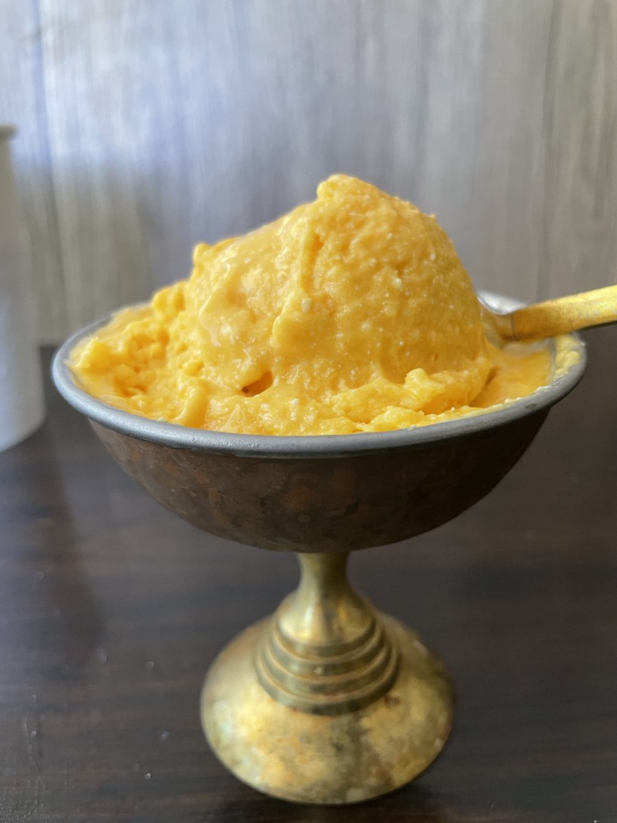 #Mango #CottageCheese #IceCream is a #healthy #proteinrich #nochurn icecream made with just three ingredients. #Mangolovers and #icecreamlovers this is your summer #dessert! #frozentreats #summerrecipes  go.shr.lc/3MO5HOV