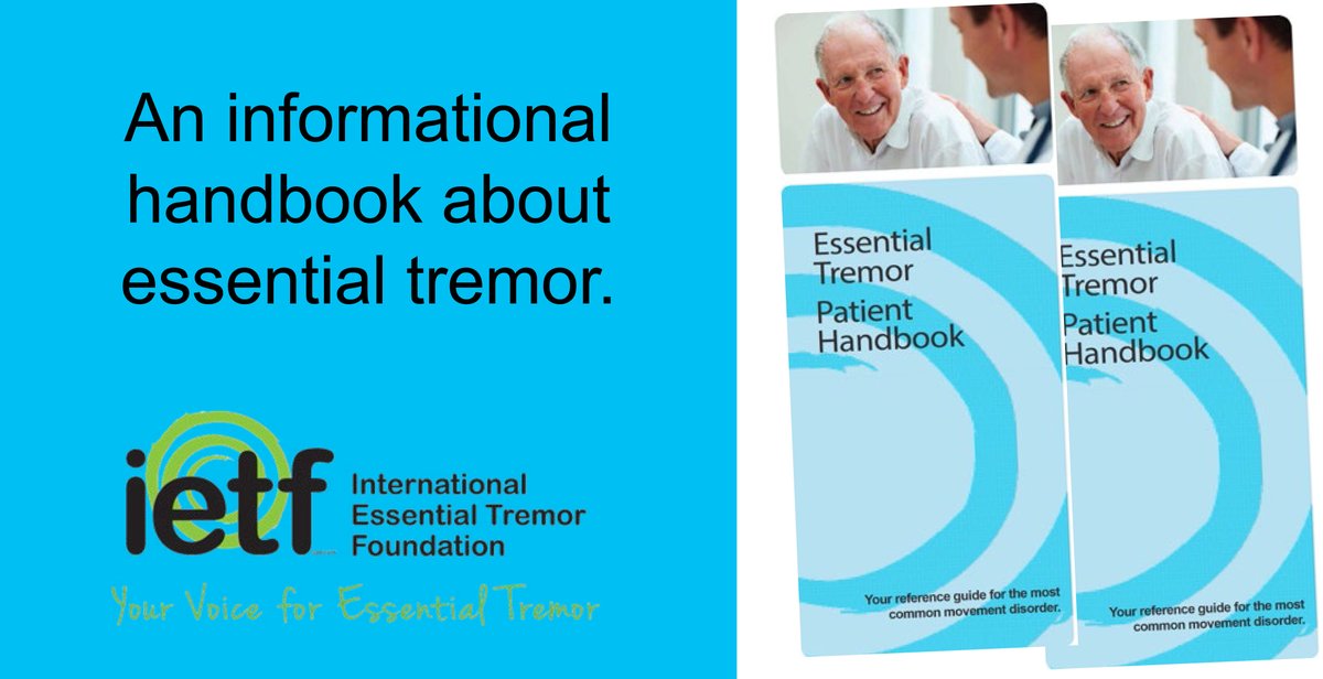 Our Essential Tremor Patient Handbook is a great reference guide explaining #essentialtremor, how it is diagnosed and common treatments. It’s available on our website. bit.ly/3pkVZYP