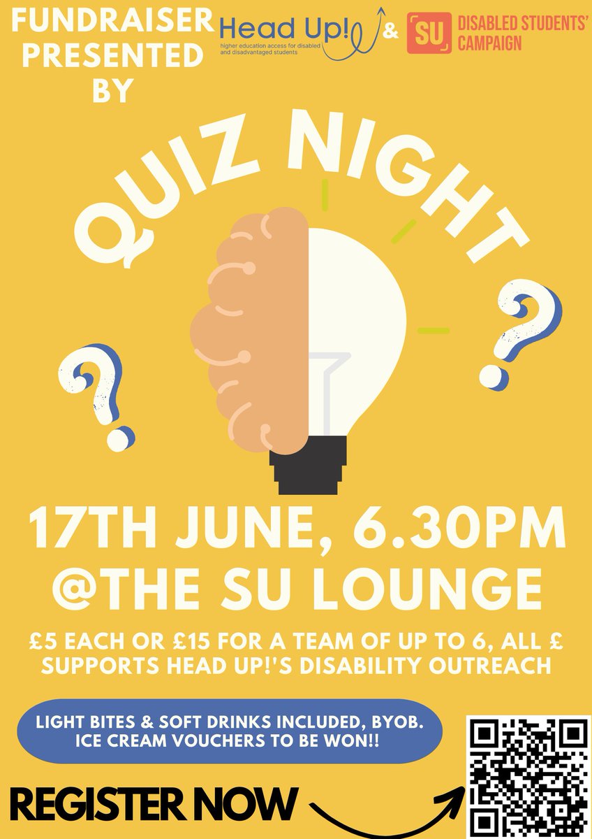 Come along to our fundraising event in Cambridge SU 17th June! <a href="/CambridgeDSC/">Cambridge SU Disabled Students' Campaign</a>  (apologies to those non Cambridge based) Would be great to see lots of faces and there's a chance to win some ice cream vouchers! Sign up: cambridgesu.co.uk/events/15607/1…