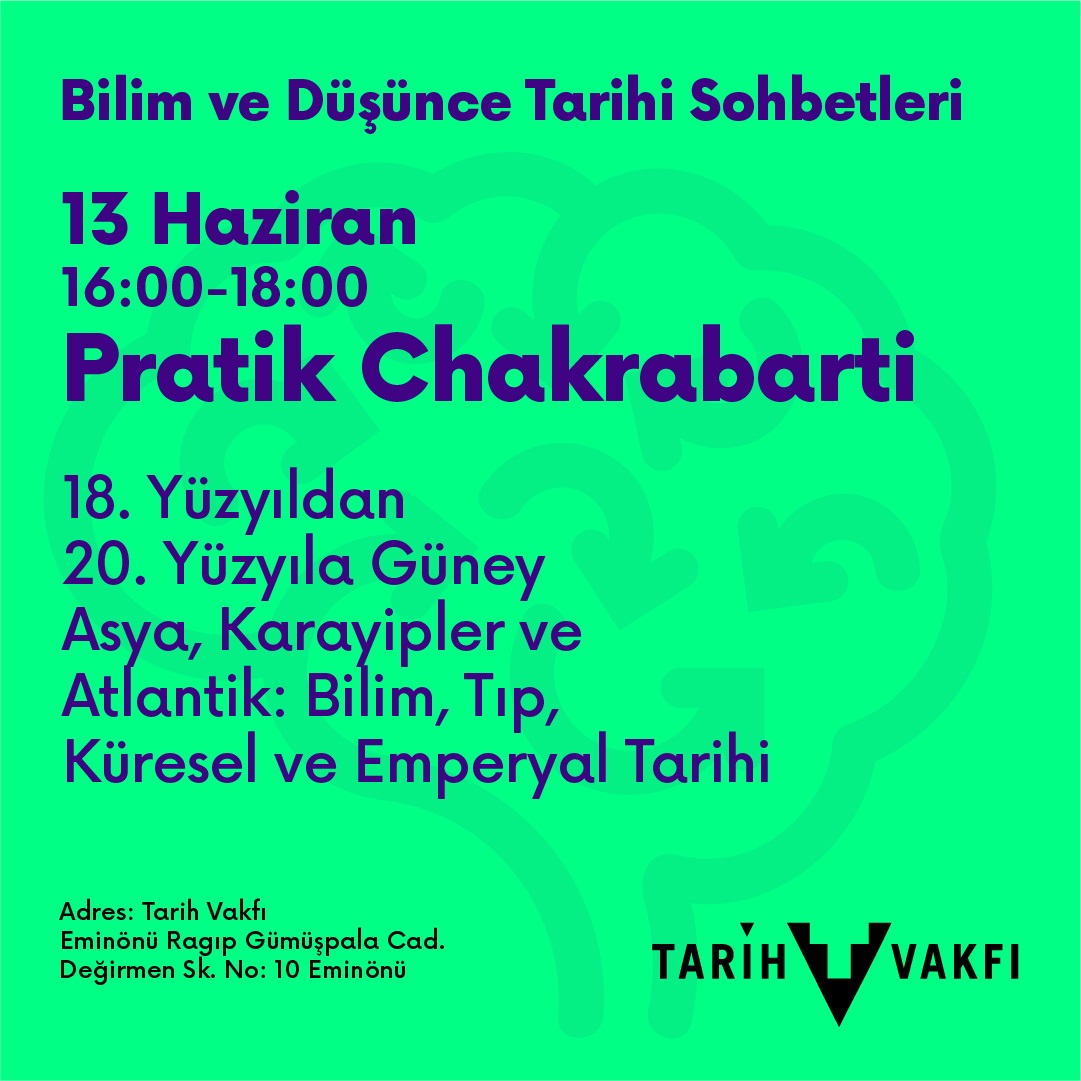 Tarih Vakfı çatısı altında düzenlediğimiz seminer seridin ilki 13 Haziran Salı günü gerçekleşecek. RT lutfen.