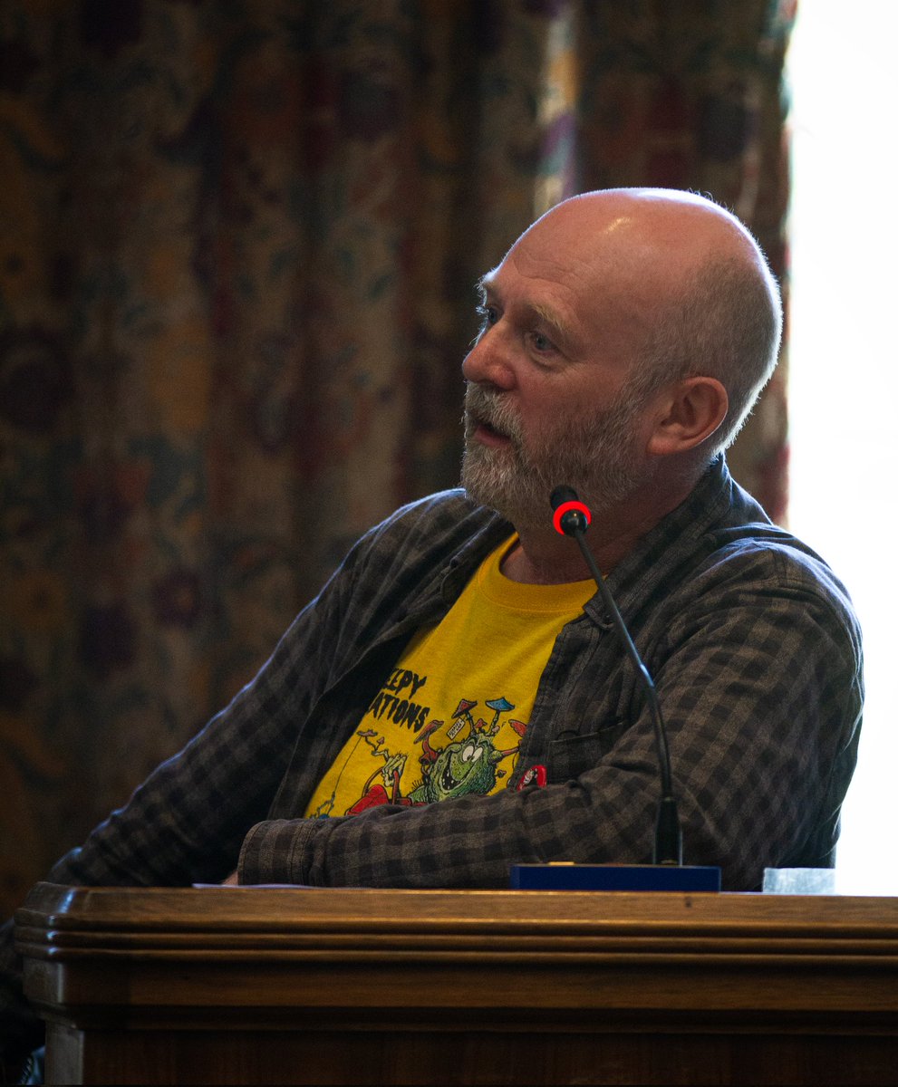 UoPFMC's tweet photo. A few shots from Saturday afternoon panel: The Best Baddies of British Comics: From 'The Mekon to Minnie the Minx', at this year's @portsmouthcomiccon @uniportsmouthcci with @YourPalFanton @NedHartley @dylanpank @jorac67 #LauraHowell https://t.co/3ZioNWqe4f