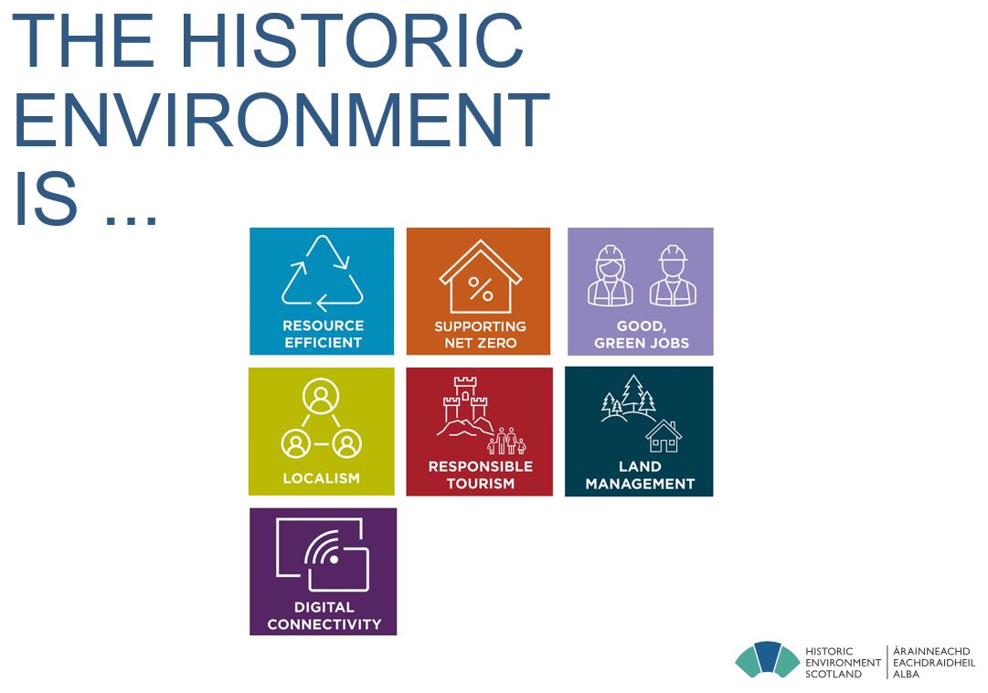 The <a href="/HistEnvScot/">Historic Environment Scotland</a> Green Recovery Statement highlights seven key areas where the historic environment can help deliver an economic recovery - including net zero, green jobs and responsible tourism!
 
Read more here➡️ bit.ly/43x43rP

#AGreenerScotland <a href="/EUGreenWeek/">EUGreenWeek 🇪🇺</a>