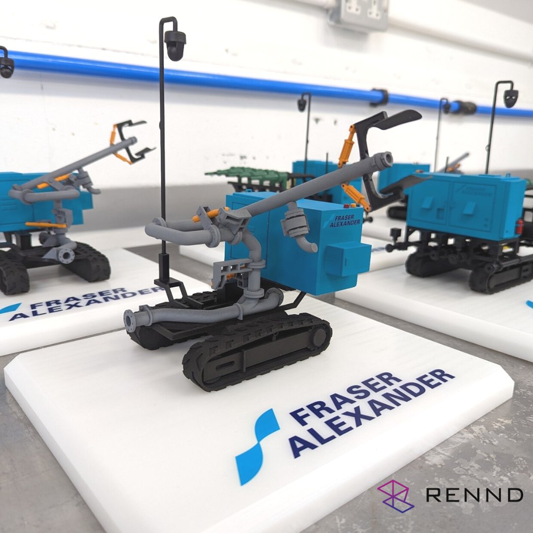 RENND_UK's tweet photo. We recently made a batch of industrial models for Fraser Alexander. Based in South Africa, Fraser Alexander innovate and manufacture specialist equipment to aid in mining operations.

#model #modelmaking #prototype #industrialmodel #miningequipment #industrialequipment https://t.co/C7J8rTUMX3