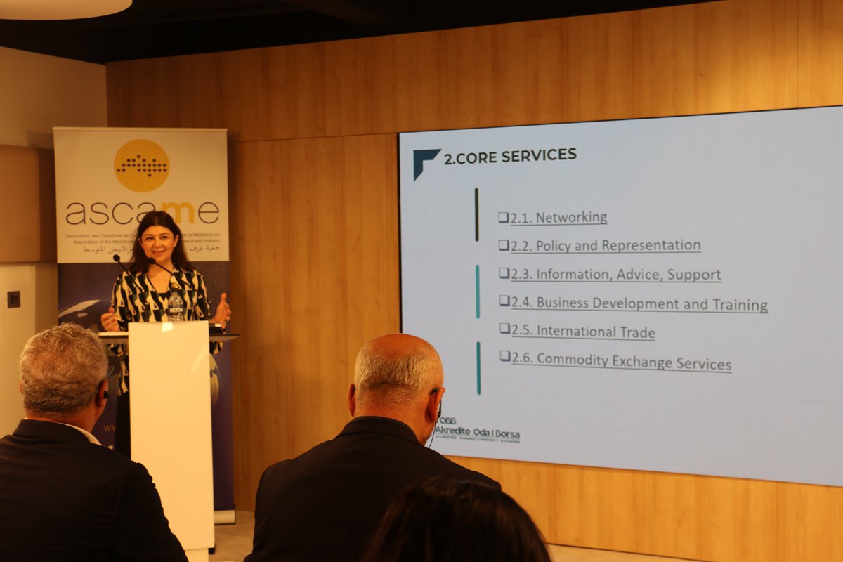 As part of #EBSOMED, <a href="/ascameorg/">ASCAME 🌍</a> is hosting a workshop in Barcelona on developing Quality Labels, provided by <a href="/TOBBiletisim/">TOBB</a> to support #Mediterranean chambers of commerce design tools to promote businesses &amp; trade in the region.

#ACW23