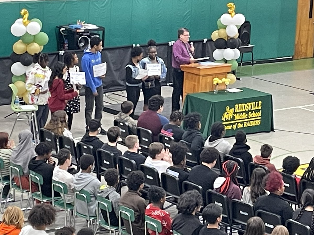 Reidsville Middle (@reidsvillems) on Twitter photo Congratulations to all of the students recognized at this morningās Seventh Grade - End of Year Awards Ceremony. We appreciate your hard work and effort this school year. #RMSRaiders_NothingGreater #AcademicExcellence <a href="/RCS_NC/">Rockingham County Schools</a> Congratulations to all of the students recognized at this morningās Seventh Grade - End of Year Awards Ceremony. We appreciate your hard work and effort this school year. #RMSRaiders_NothingGreater #AcademicExcellence <a href="/RCS_NC/">Rockingham County Schools</a>