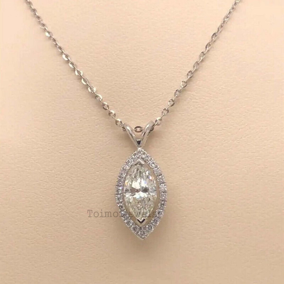 Excited to share the latest addition to my #etsy shop: Goregeous Moissanite Halo Pendant 2CT Marquise Cut Moissanite Pendant Dainty Pendanthttps://etsy.me/3NcpQ2y #moissanitependant #pendantnecklace #diamondnecklace #diamondpendant #uniquependant #marquisependant