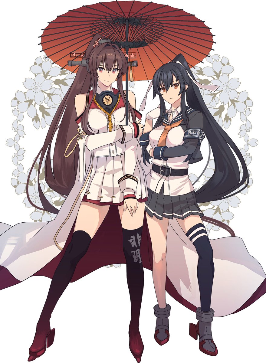 矢矧(艦これ) ,大和(艦これ) 「大和&矢矧」|かすみのイラスト