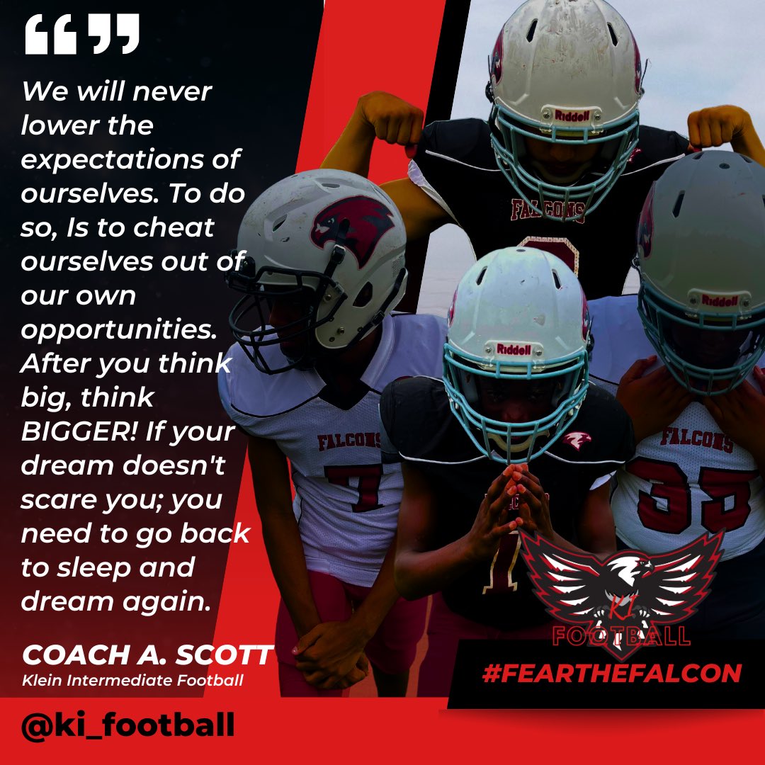 Success can only be reached through the door of sacrifice. What are you willing to give up for the realization of your dream!? #OffSeason #FearTheFalcon #Respect 🖤♥️