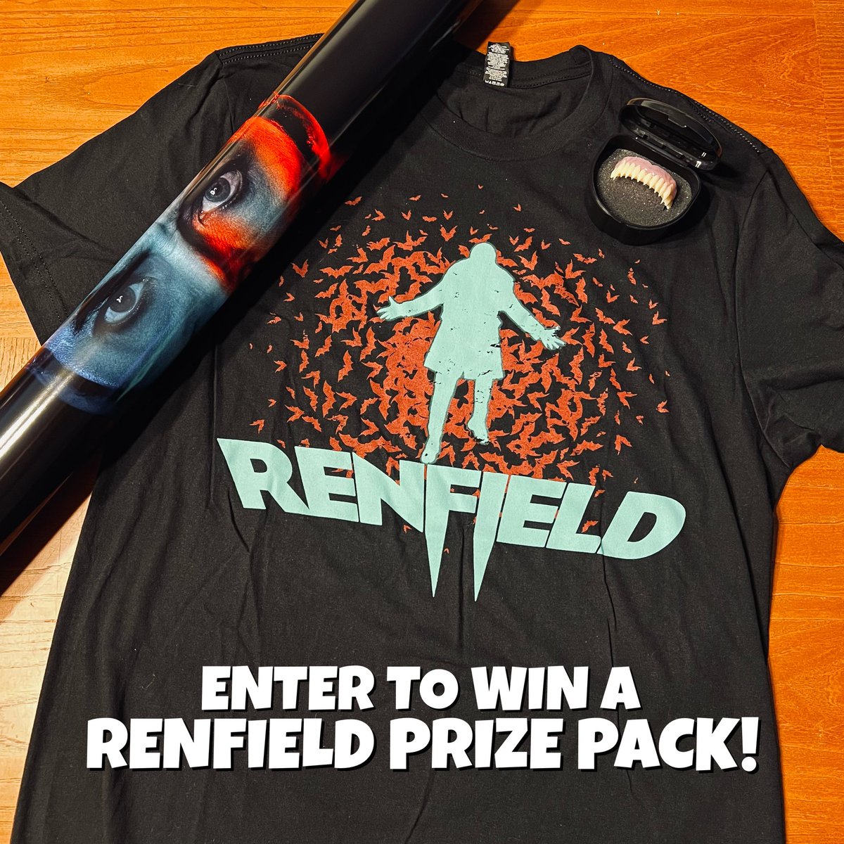 In celebration of the release of #RenfieldMovie on Digital and Blu-Ray, we’re giving away two prize packs including a poster, a t-shirt, and some Dracula fangs! 

Check out our Instagram post for more details on how to enter!

instagram.com/p/CtJmzd2uEYx/…