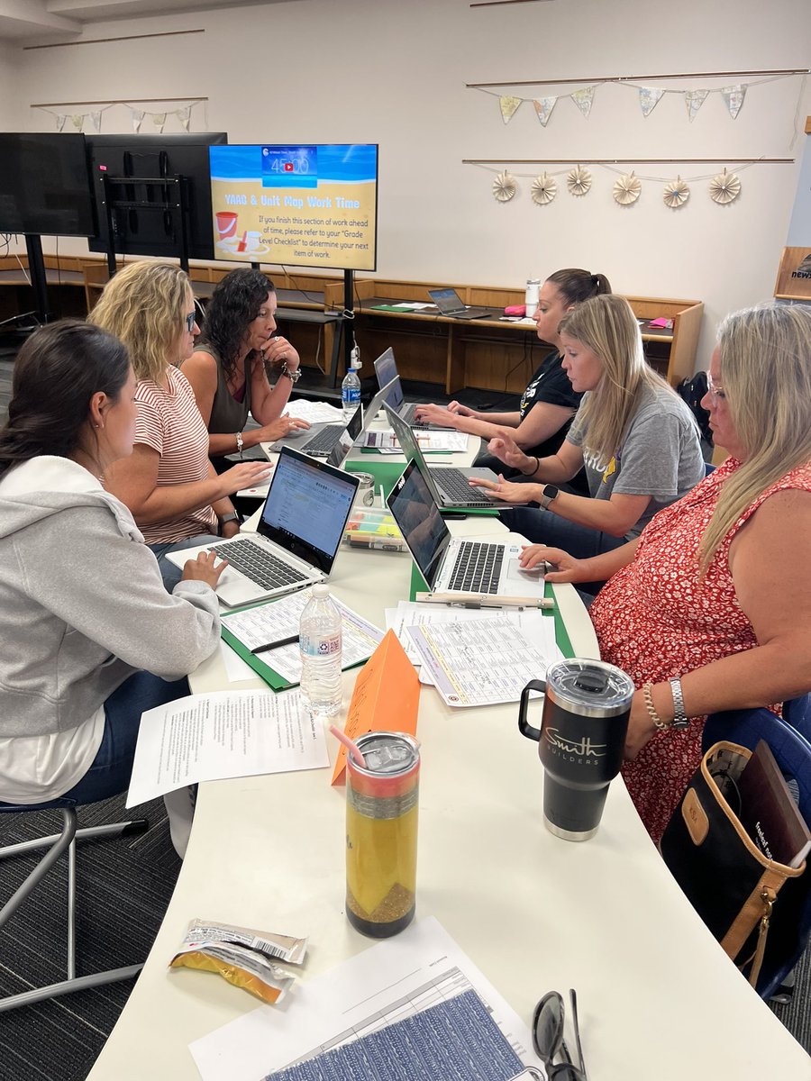 Curriculum Design Teams hard at work all week advancing Panther Curriculum! Thank you @SammonElena and @kyndallboone for leading this work. #buildingchampions