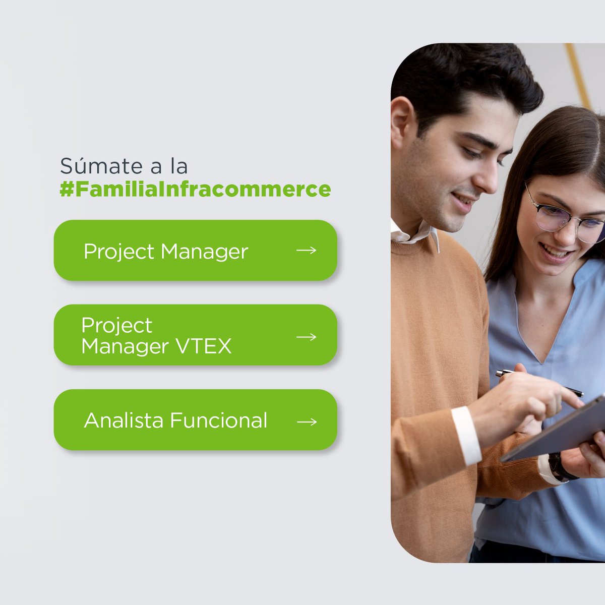summasolutions's tweet photo. ¡Te estamos buscando! 📢

Summa Solutions continúa creciendo y queremos agrandar nuestro equipo de talentos en Latam. ⚡️

👉 https://t.co/2phYOdJAgz 🚀

¡Postúlate ahora! 💪

#WeAreHiring #SeamlessDigitalCommerce #Brandlive #estrategiadigital #Infracommerce #digital #commerce https://t.co/qSrJHiYRaj