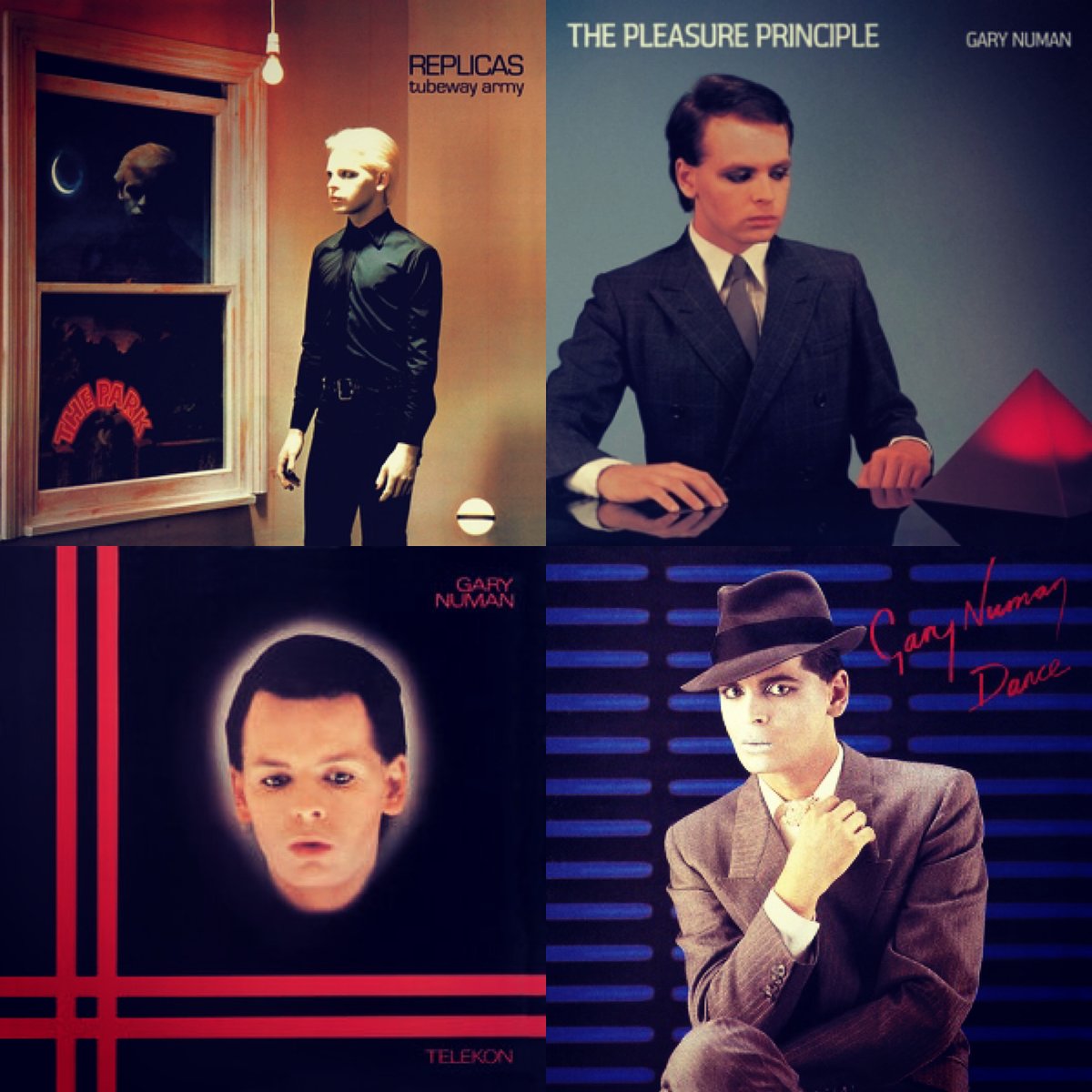 #top4 #faves #TubeWayArmy #GaryNuman #albums

#replicas #thepleasureprinciple #telekon #dance