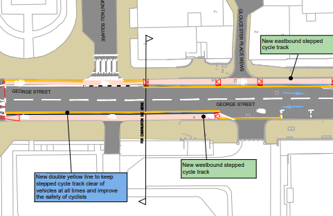 Just a few days left to have your say on Westminster’s great plans for this cycleway from Hyde Park to Marylebone, C43. Please support!

We’re loving this new boldness from <a href="/CityWestminster/">Westminster City Council</a>. Did we mention the *stepped cycle tracks* on George Street…? 1/2
westminstercycleways.co.uk/staging-1/hyde…