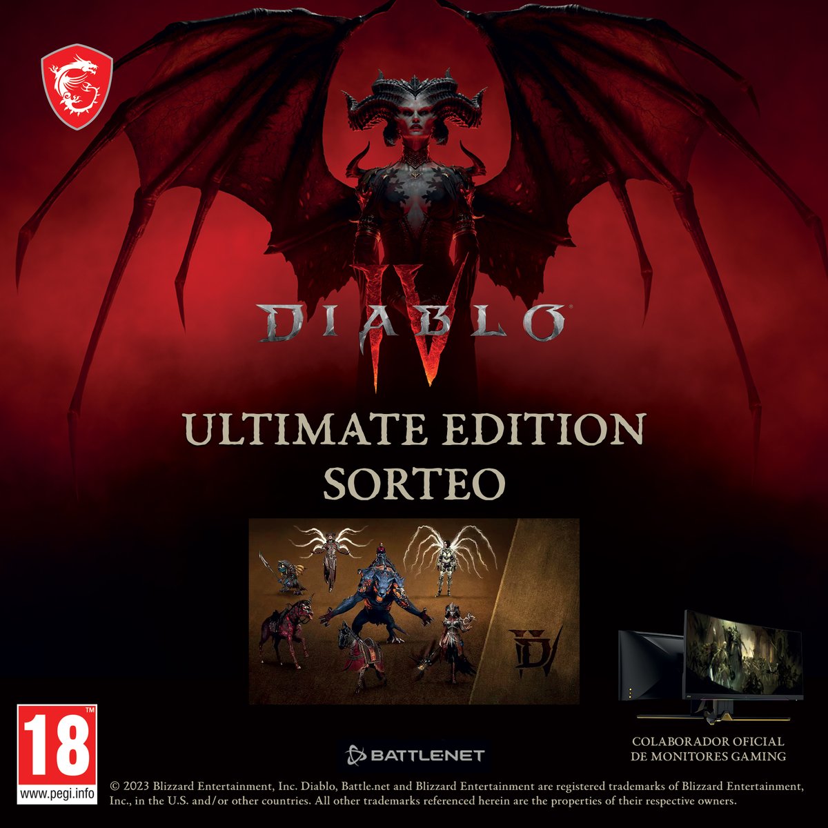 MSI_ES's tweet image. Como partner oficial de monitores gaming😎
¡MSI celebra el lanzamiento de #diabloIV regalándote 3 claves ULTIMATE EDITION!
🔥🔥🔥 👿

Para participar:
1 - Síguenos y a @Diablo_ES 
2 - 💬Comenta con la cosa más maligna que hayas hecho con #MSIxDiabloIV
3 - RT 🔁y Like❤️