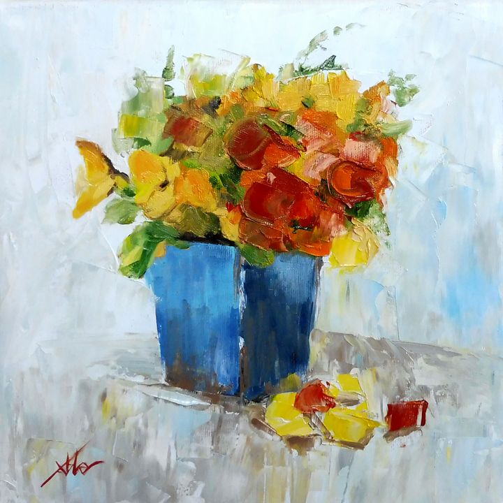 Art of the Day: 'Pansies'. View at: ArtPal.com/magafabler?i=9…