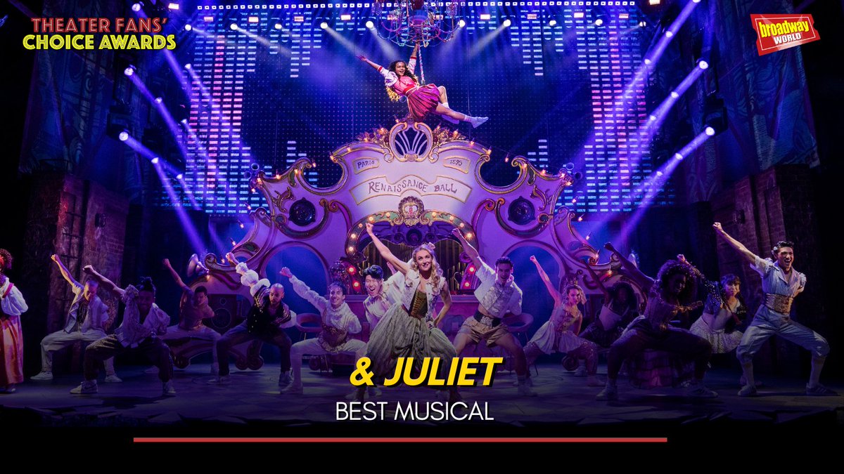 @AndJulietBway @SLIHmusical .@AndJulietBway wins the Theater Fans' Choice Award for Best Musical!