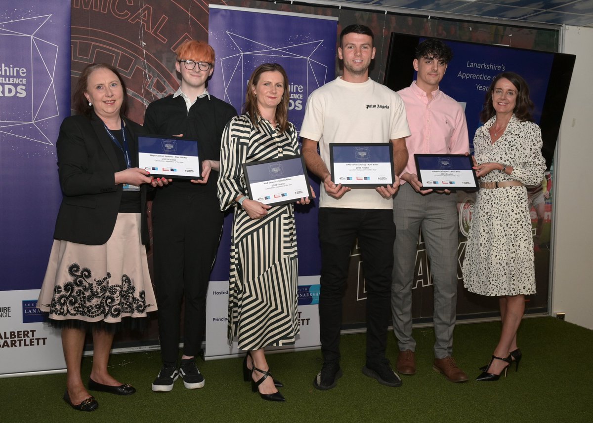 The finalists in the Apprentice of the Year category sponsored by <a href="/NorthLanWorking/">NLW</a> and South Lanarkshire Works are:
Alan Mackay <a href="/MageControl/">Mage Control Systems Ltd</a> 
Ross McMillan of MGB Services
Kyle Burns <a href="/dmgservicesgr0/">DMG Services Group Ltd</a> 
Elias Bleyl @beautifulassays 
#LBEA2023 #apprenticeships