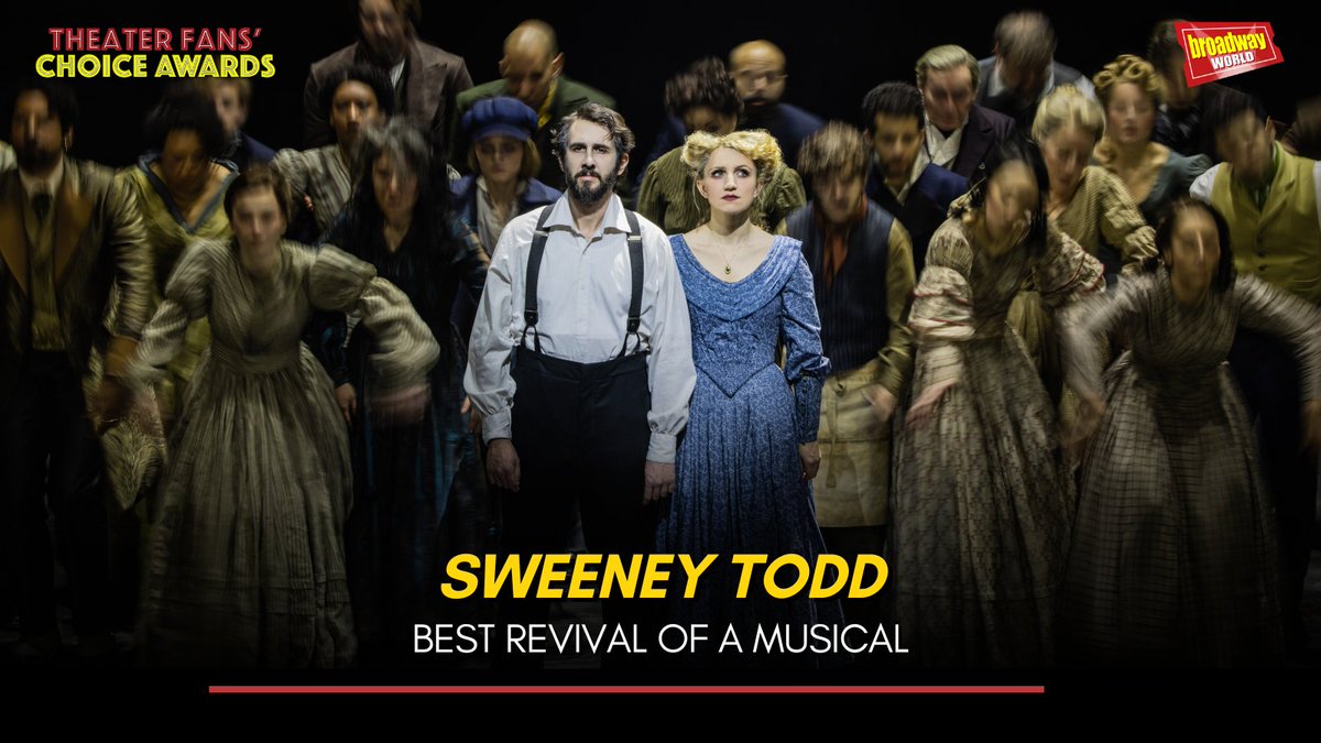 .@SweeneyToddBway wins the Theater Fans' Choice Award for Best Revival of a Musical!