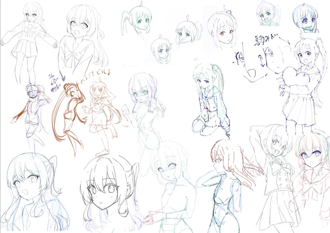 描いても描いても納得いかないフェーズに入った 