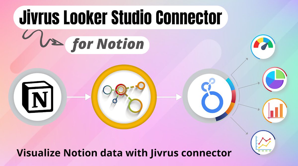jivrus's tweet image. Introducing the Notion Connector, the ultimate Looker Studio connector that seamlessly links Looker Studio with Notion! The perfect tool to make your data understandable and fully customizable.
Read more @ datastudio.jivrus.com/connectors/pro…

#NotionIntegration #LookerStudioConnector