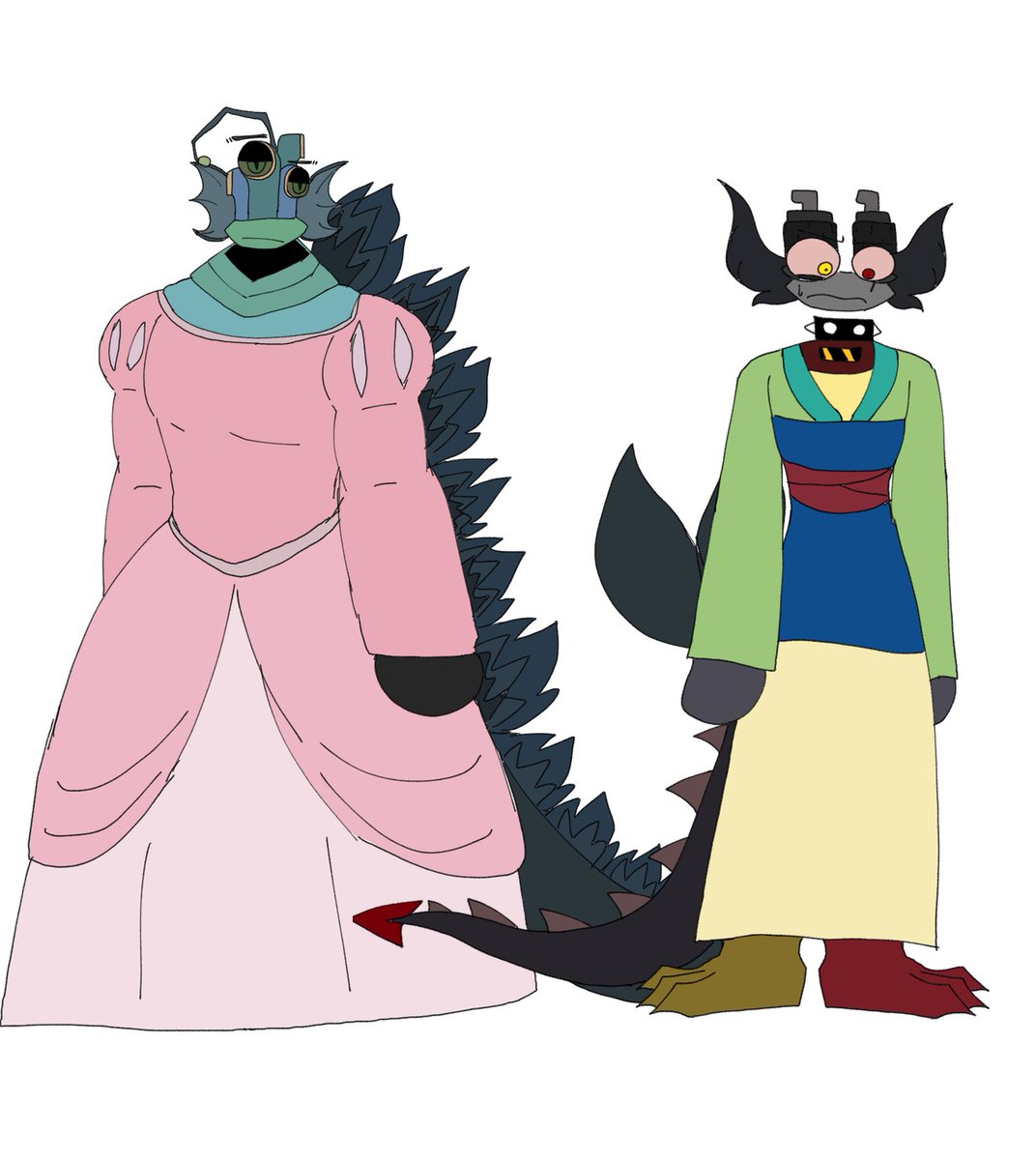 Kapom62230464's tweet photo. Wubbox dressed as a Disney princess #epicwubbox #wubbox #wubboxoc #MySingingMonstersFanart #disney https://t.co/DF6qAzoNve