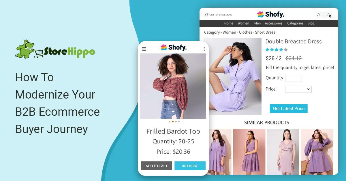 #StoreHippoGuide: 5 ways to modernize your B2B ecommerce buyer journey

Read more: buff.ly/3WThPCP 

 #storehippo #B2Becommerce #BuyerJourney #ModernizeYourBusiness #DigitalTransformation #EcommerceTips