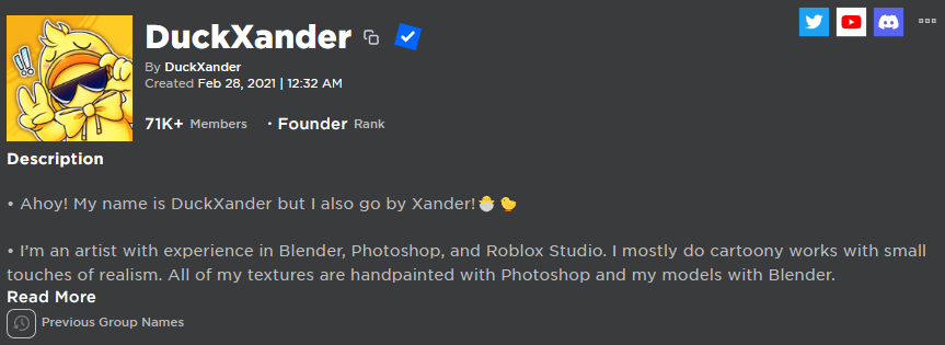 I'm now opening my discord server! Link in my Roblox Group