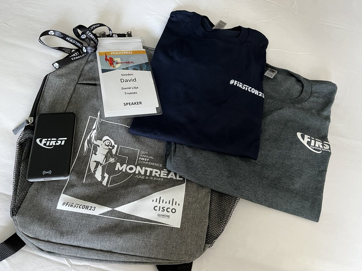 dlilja's tweet image. Security conferences means stickers, and I love stickers.

Listening to some interesting talks and is preparing for my talk with @Alshakarti on Friday here at @FIRSTdotOrg.

#security #conference #firstdotorg #incidentresponse #blueteam