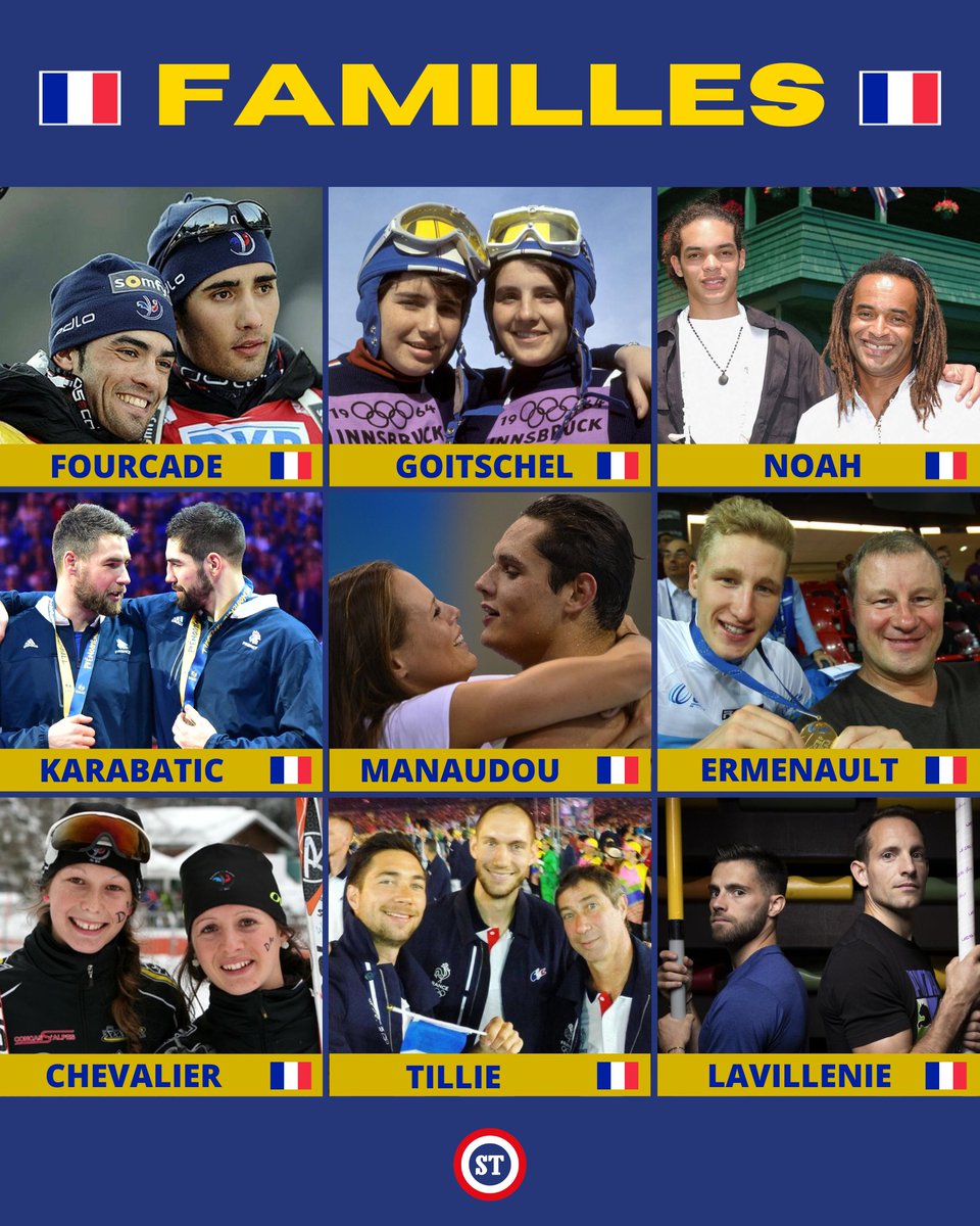 🇫🇷 Les familles iconiques du sport Français 🤩

On a oublié qui❓