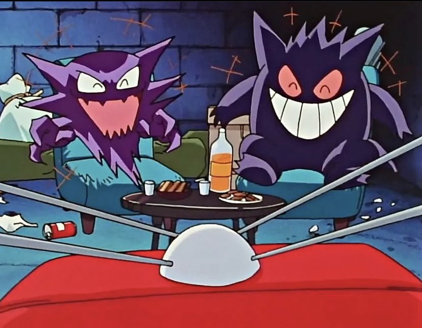 PokemonGems's tweet image. Ghost buddies hanging out