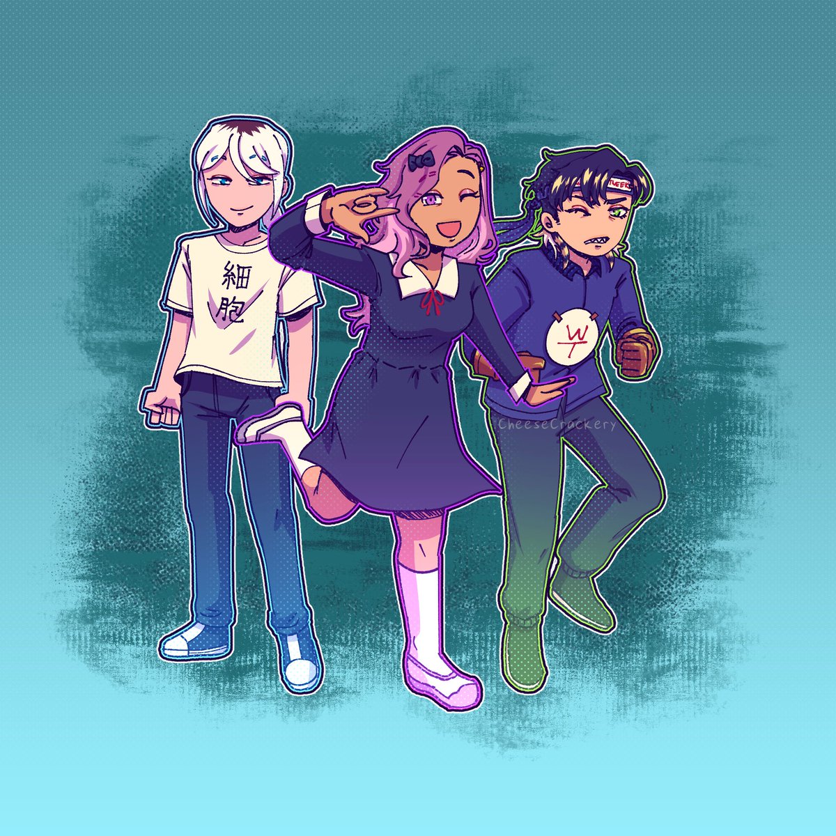 CheeseCrackeryy's tweet photo. Imagine going to a convention with your besties on separate days. Couldn't be us
@ClavemSera @lover69_sans
#digitalart #CLIPSTUDIOPAINT #CONQueue2023 /hj https://t.co/Q40kgPVGXp