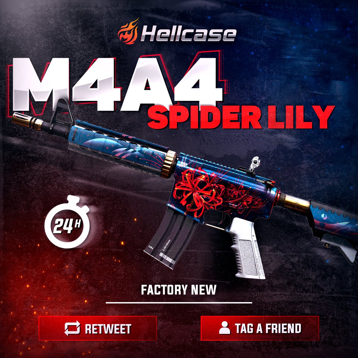 🎁 FAST GIVEAWAY 🏁

👇 Tag Your Best Friend & Like
🚀 Follow us
🔥 Retweet this post
😎 The winner of the previous giveaway is @RRazerz 

#hellcase #csgo #cs2 #csgoskin #csgoskins #csgoskinsgiveaway #csgocases #csgocase #hellcasegiveaway #csgoskinsfree #csgoskinsgiveaway
