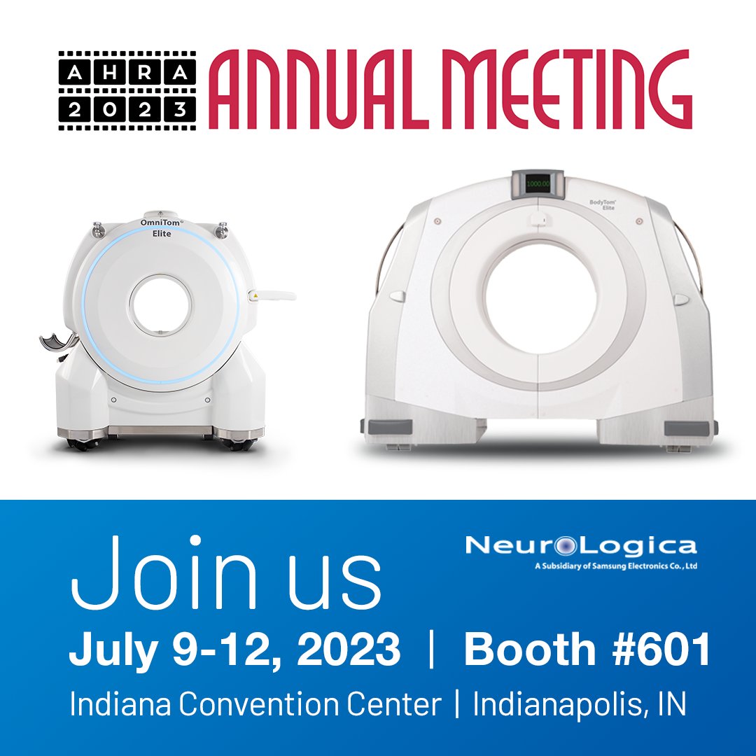 Join us at the AHRA 2023 Annual Meeting & Exposition from July 9-12!  We'll be showcasing our latest cutting-edge technology, including hands-on demos of the OmniTom® Elite and BodyTom® Elite Mobile CT systems.

Don't miss out on the opportunity to experience the superior image…